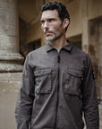 Gabardine Overshirt (Gun Smoke Black)