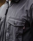Gabardine Overshirt (Gun Smoke Black)