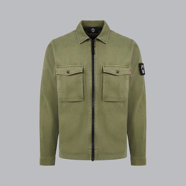 Gabardine Overshirt (OD Green)