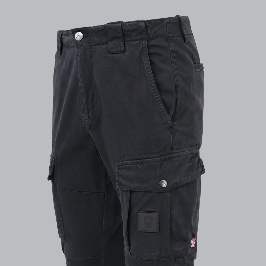 Cargo Trousers (Washed Black)